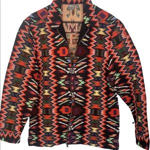 Geo print overshirt